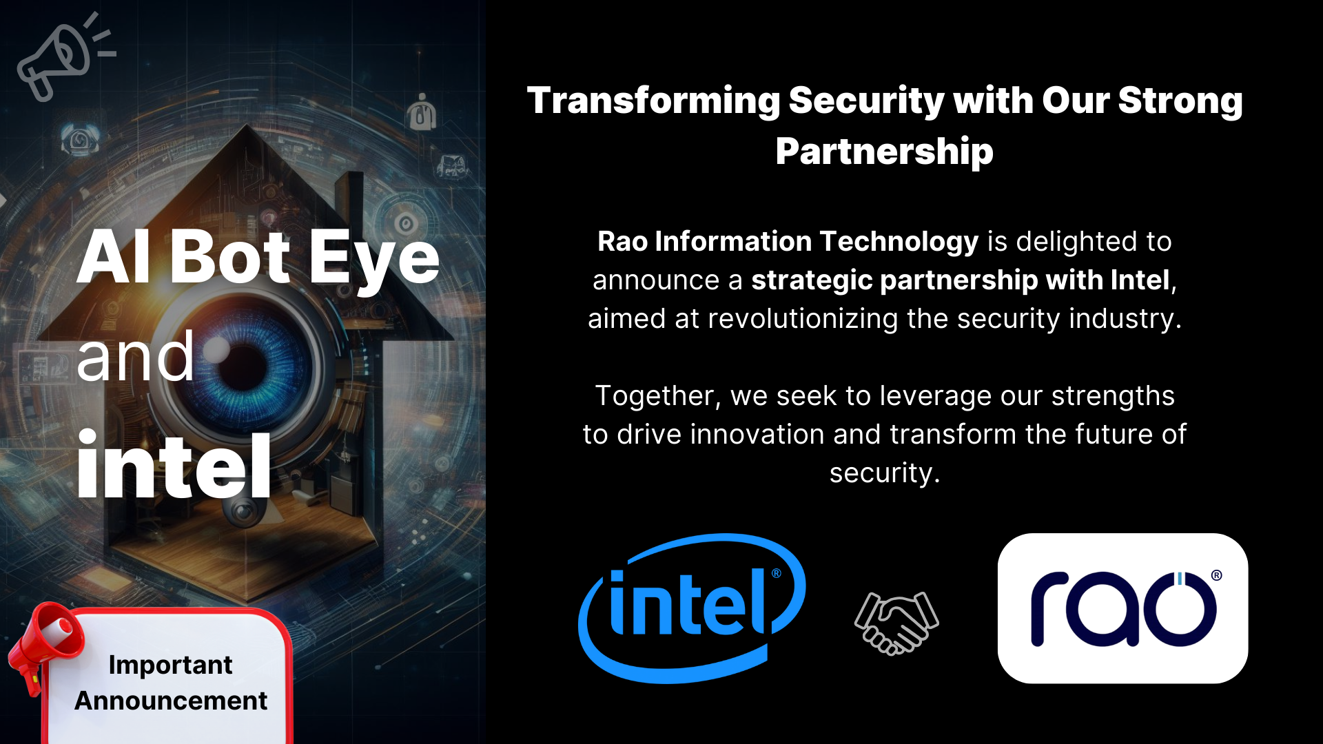 Rao Intel Partnership Announcement