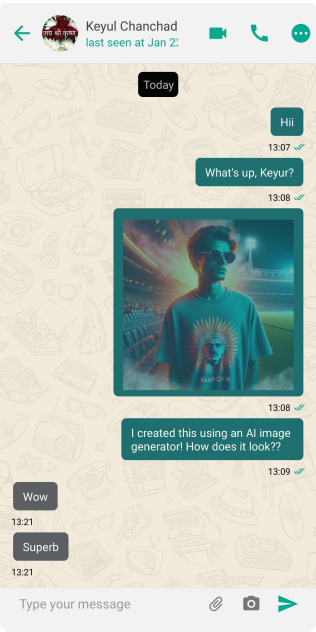 WhatsApp Clone Source Code for Android and iOS. Image sharing Feature.